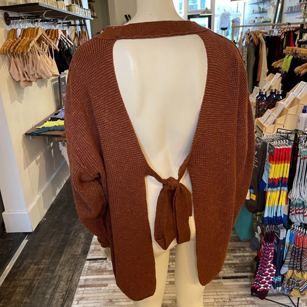 Free People Beach Open Back Summer Sweater